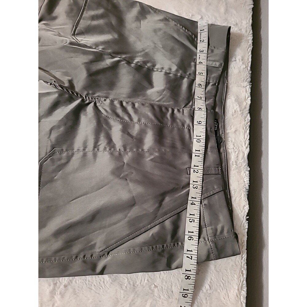 Zara Satin Cargo Pants Womens Size Large Gray Wide Leg New - Picture 12 of 16